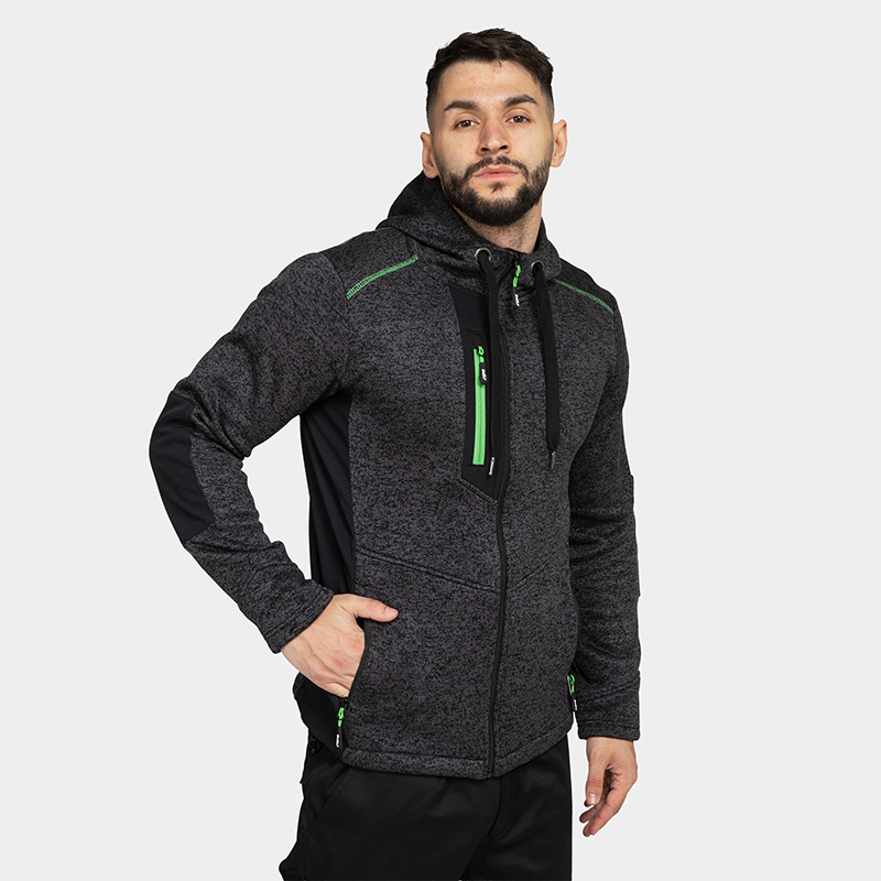Sudadera con cremallera NORD con capucha BWOLF
