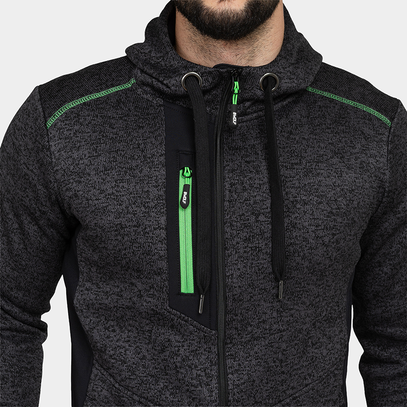 Sudadera con cremallera NORD con capucha BWOLF