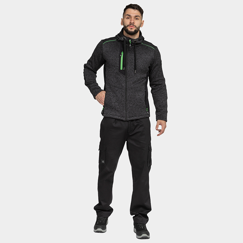 Sudadera con cremallera NORD con capucha BWOLF