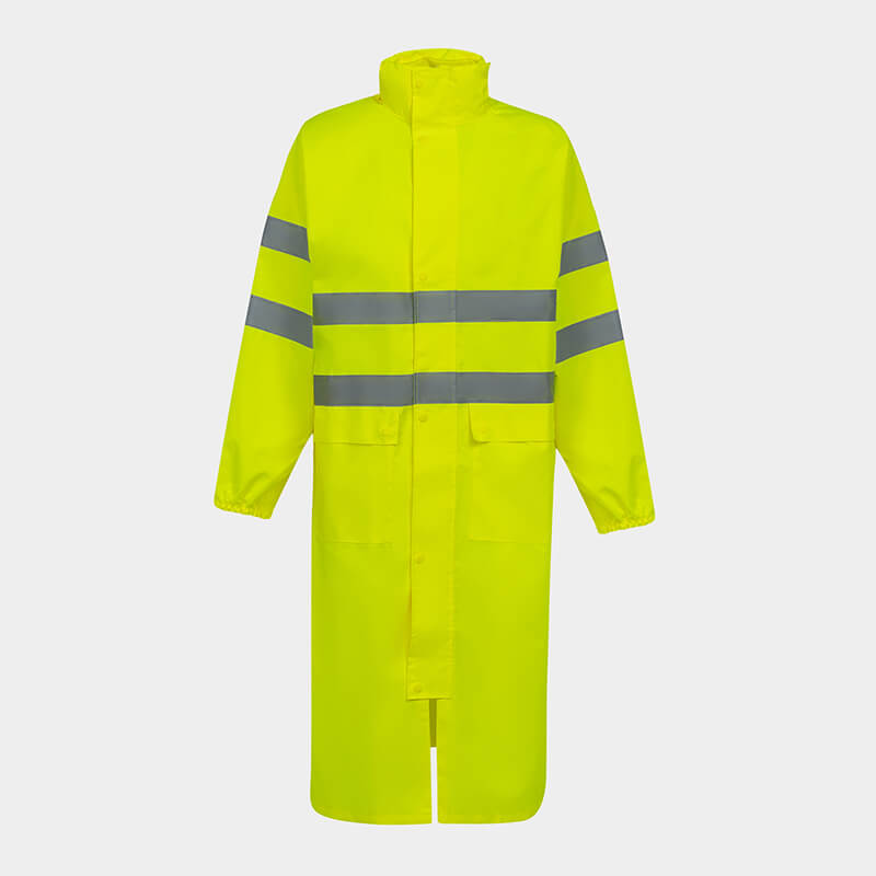 Reflective, high visible raincoat POSEIDON REF HV
