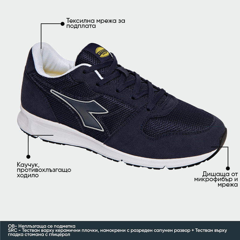Zapatos de trabajo sin puntera CREW OB Diadora