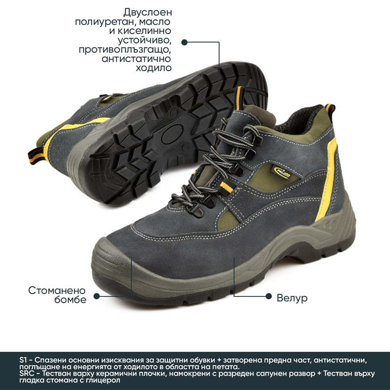 Botas de seguridad con puntera SICILIA Hi S1 Pallstar