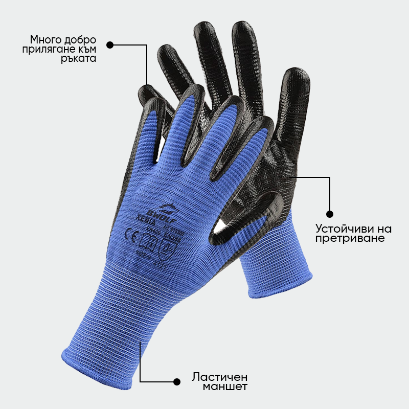 Guantes de nitrilo XENIA BWOLF