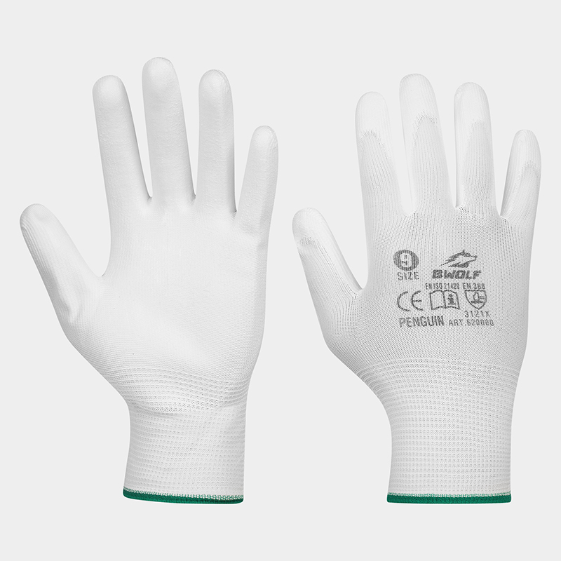 Guantes de poliuretano PENGUIN blancos BWOLF