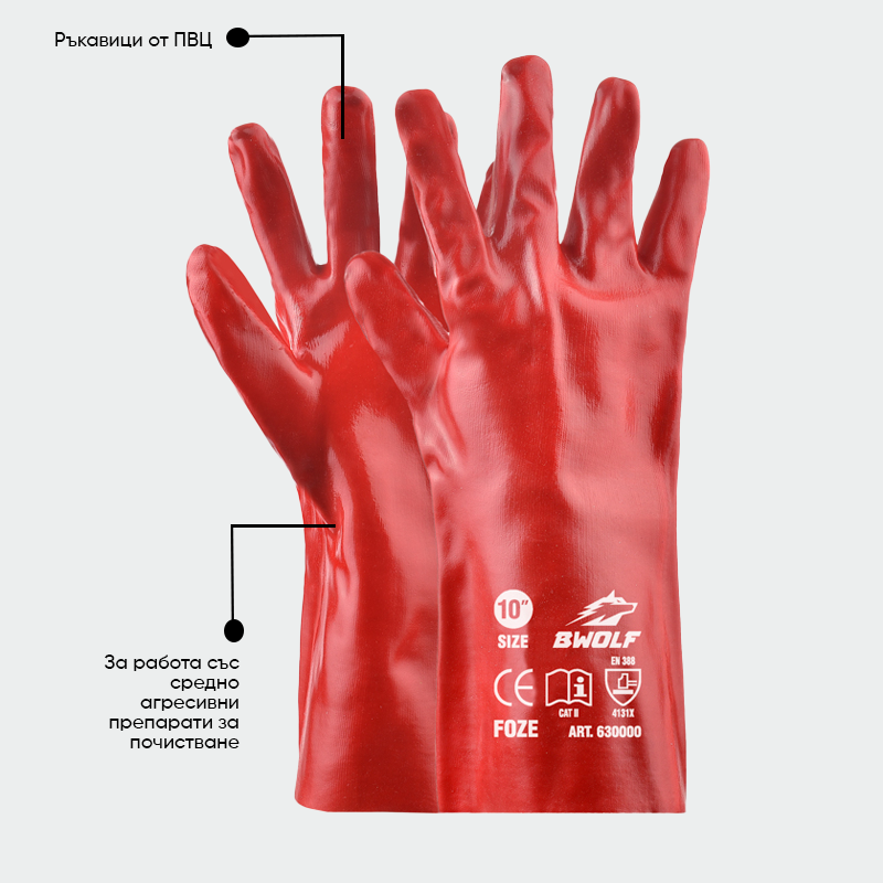 Guantes de protección química FOZE BWOLF