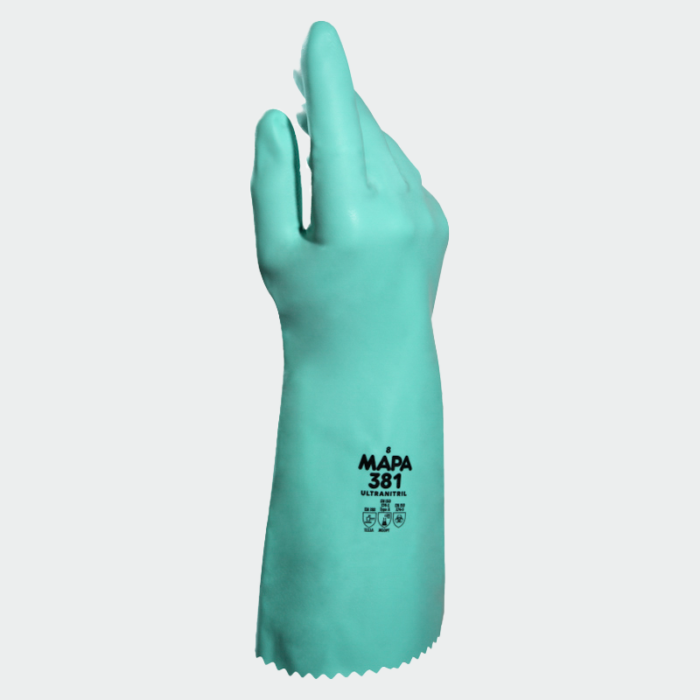 Guantes de protección química ULTRANITRIL 381 Mapa