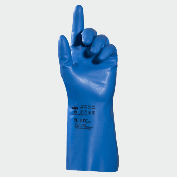 Guantes de protección química ULTRANITRIL 472 Mapa
