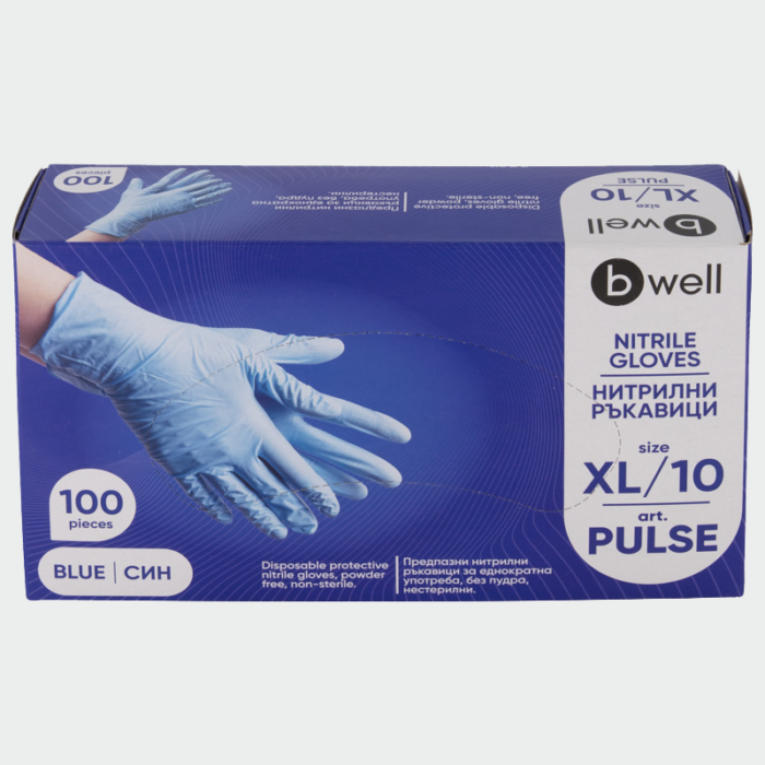 Guantes de nitrilo desechables PULSE Bwell