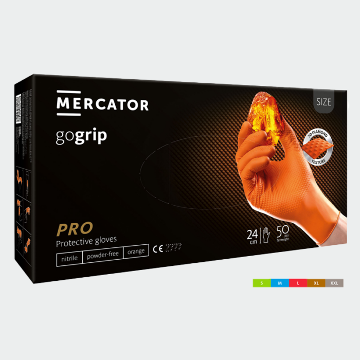 Guantes de nitrilo desechables GOGRIP Mercator