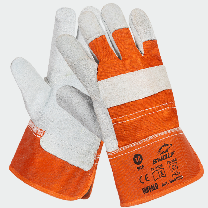 Guantes de trabajo de cuero de invierno BUFFALO BWOLF