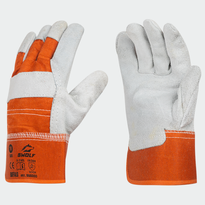 Guantes de trabajo de cuero de invierno BUFFALO BWOLF