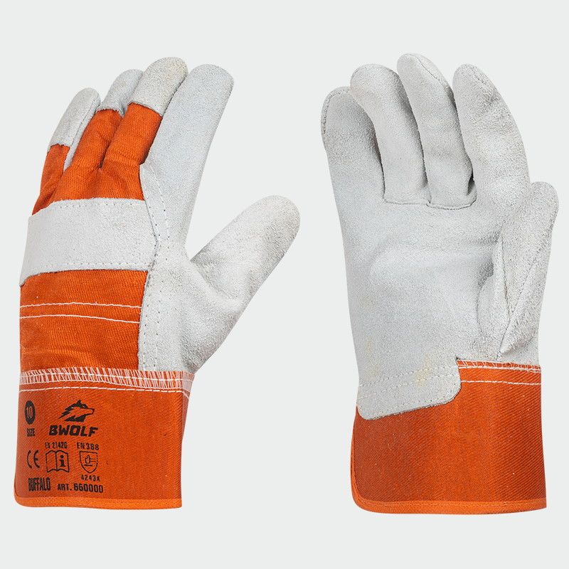 Leather winter work gloves BUFFALO