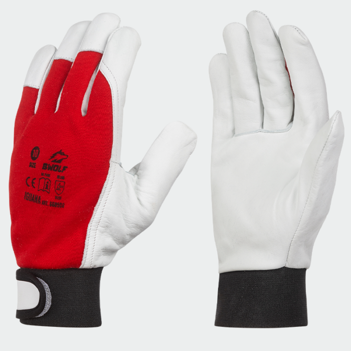 Guantes de trabajo de cuero IGUANA BWOLF