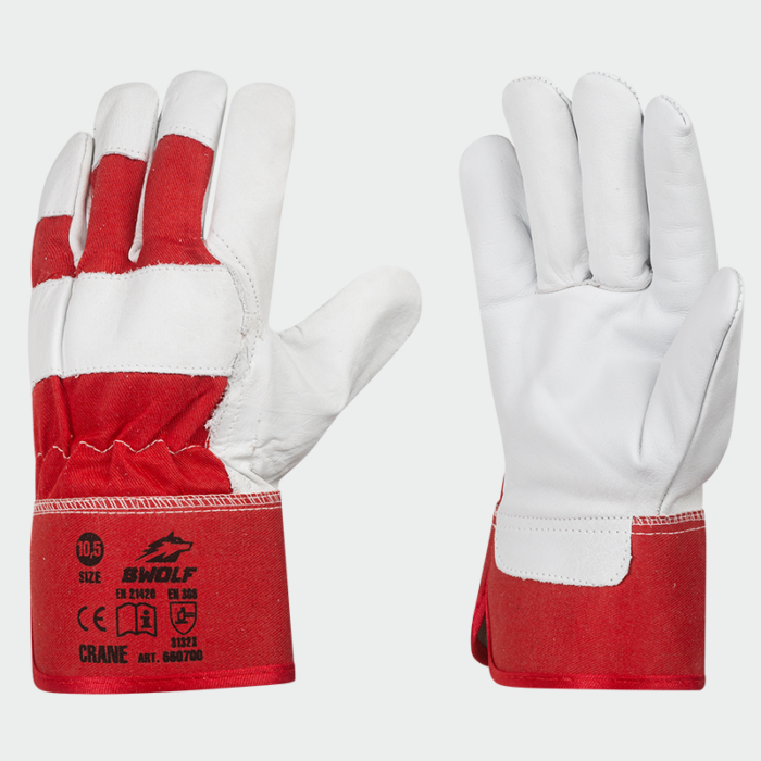 Guantes de trabajo de cuero CRANE BWOLF