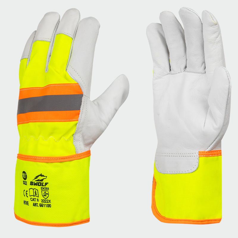 Leather work gloves HIVE LAB