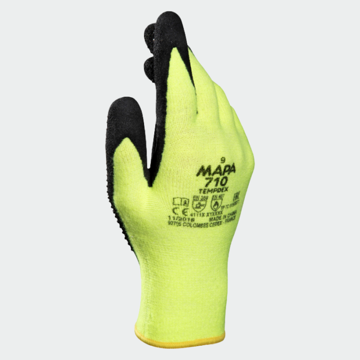 Guantes resistentes al calor TEMPDEX 710 Mapa