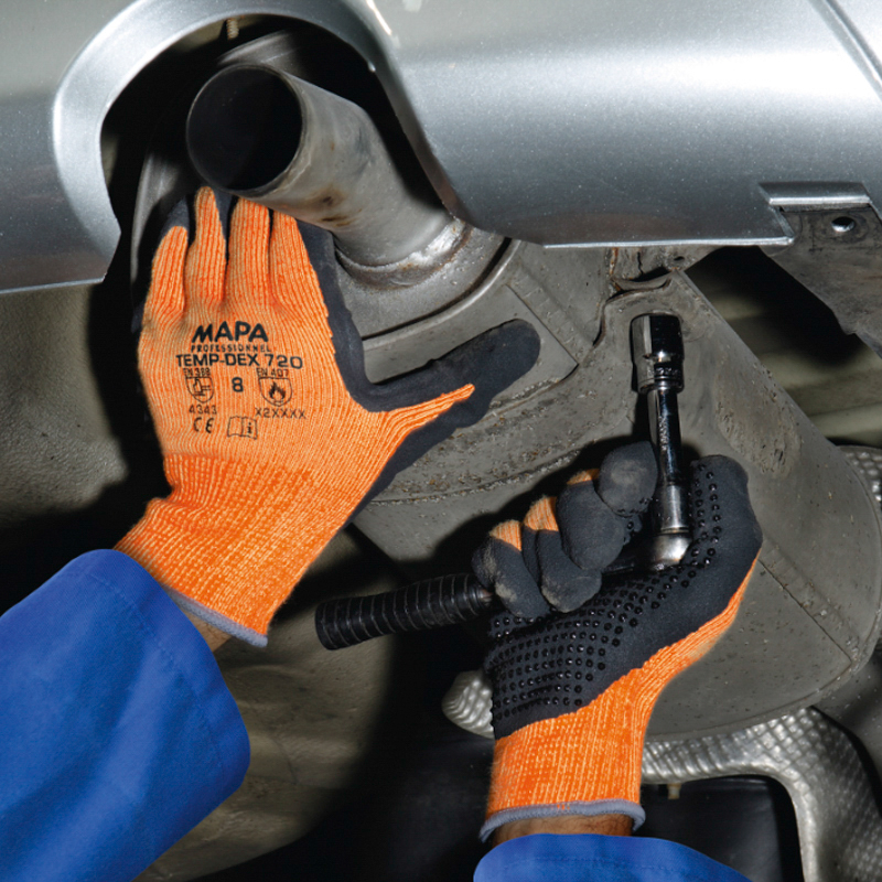 Guantes resistentes al calor TEMPDEX 720 Mapa