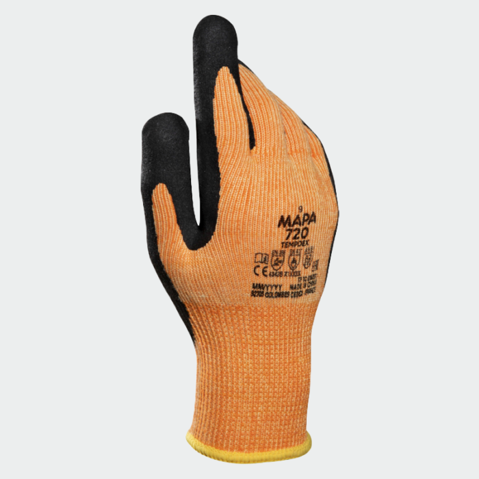 Guantes resistentes al calor TEMPDEX 720 Mapa