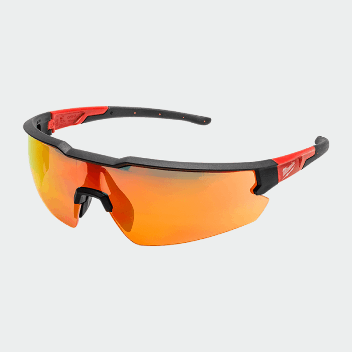 Gafas de seguridad ENHANCED rojas Milwaukee