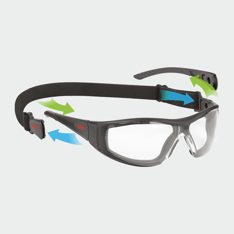 Safety glasses STEALTH ™ HYBRID CLEAR
