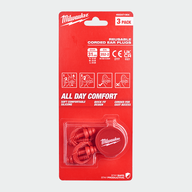 Tapones auditivos M EAR PLUGS CORDED ( 3 бр) Milwaukee