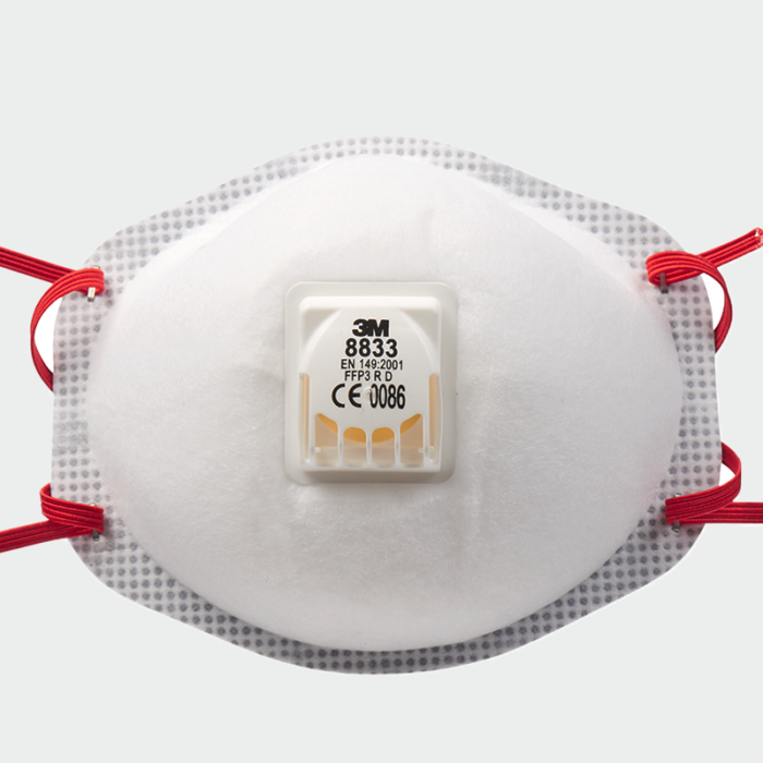Mascarilla desechable FFP3 with valve 8833 P3V 3M