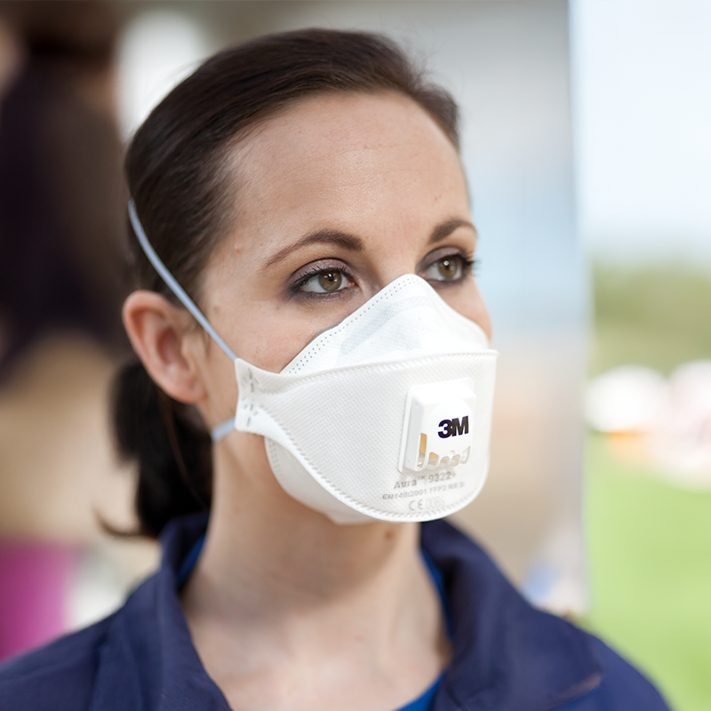 Mascarilla desechable FFP3 with valve 9332+ P3V 3M