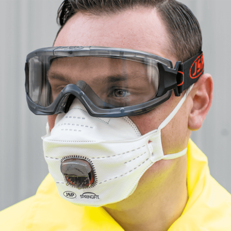 Mascarilla desechable FFP3 Typhoon™ with valve SPRINGFIT™ FFP3 JSP