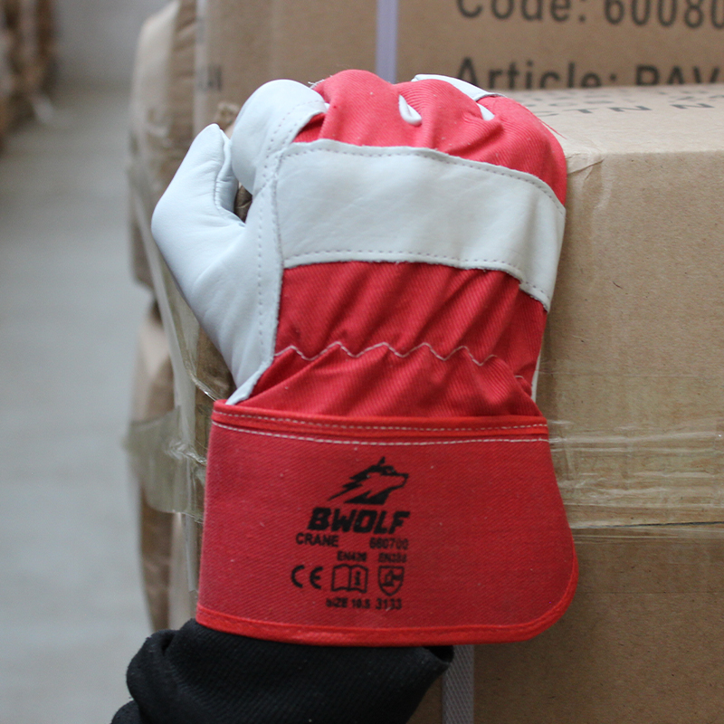 Guantes de trabajo de cuero CRANE BWOLF