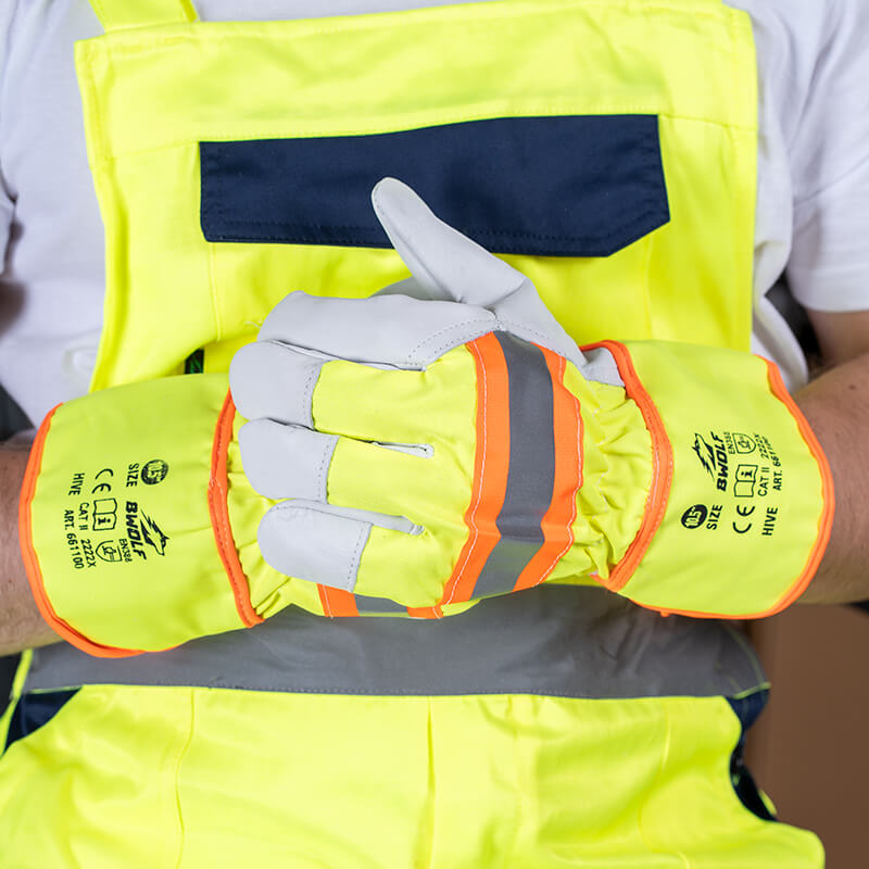 Guantes de trabajo de cuero HIVE LAB BWOLF