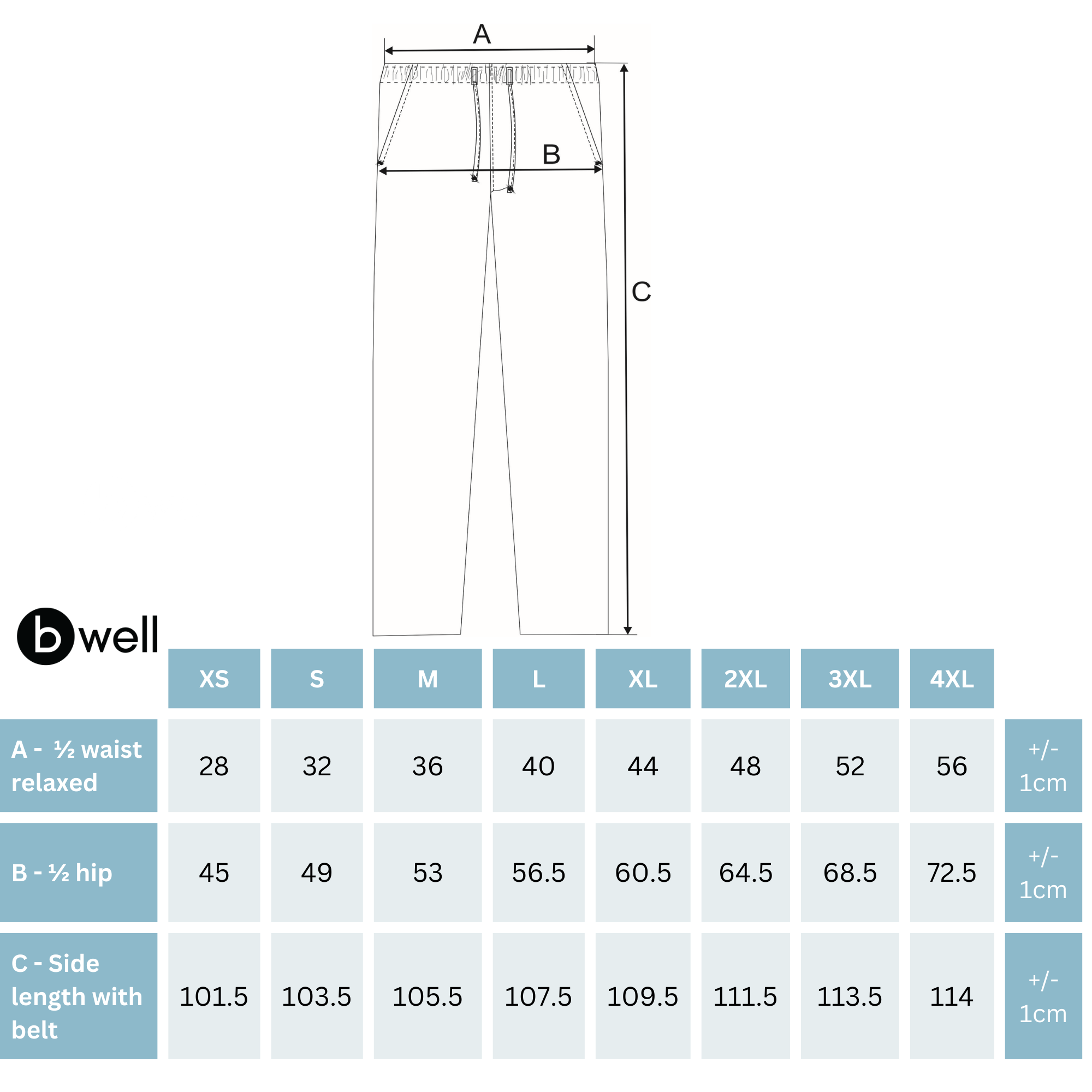 Pantalón sanitario ALESSI Bwell