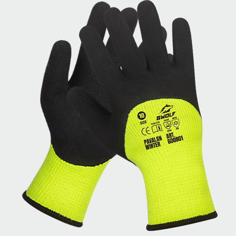 Guantes de látex PAVALAN Winter LAB BWOLF