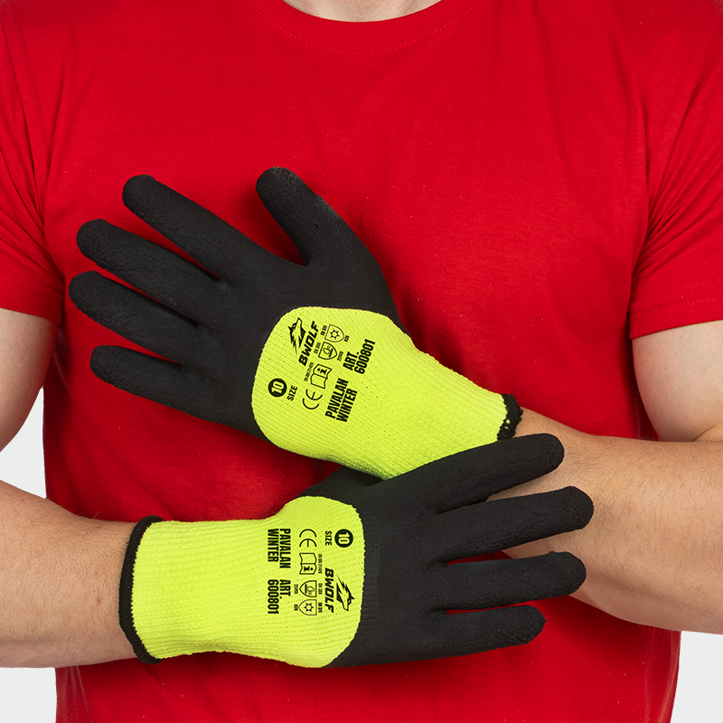 Guantes de látex PAVALAN Winter LAB BWOLF